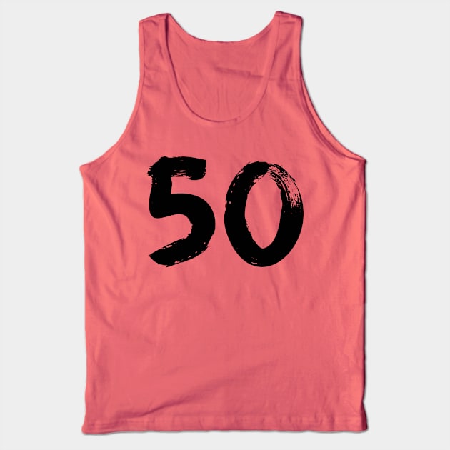 Number 50 Tank Top by Erena Samohai